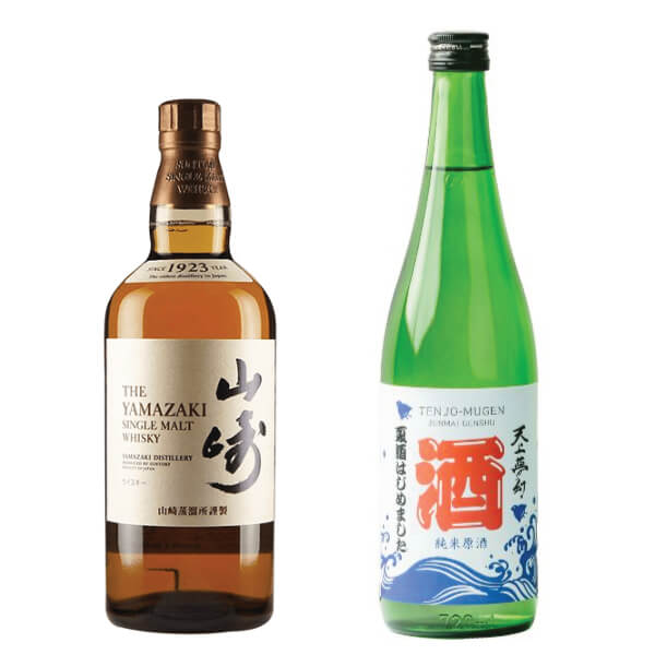 父の日ギフト：山崎シングルモルト700ml＋天上夢幻 純米原酒720mlセット