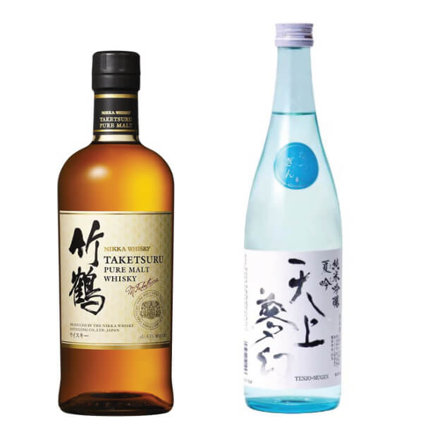 父の日ギフト：竹鶴ピュアモルト700ml＋天上夢幻 夏吟 純米吟醸720ml